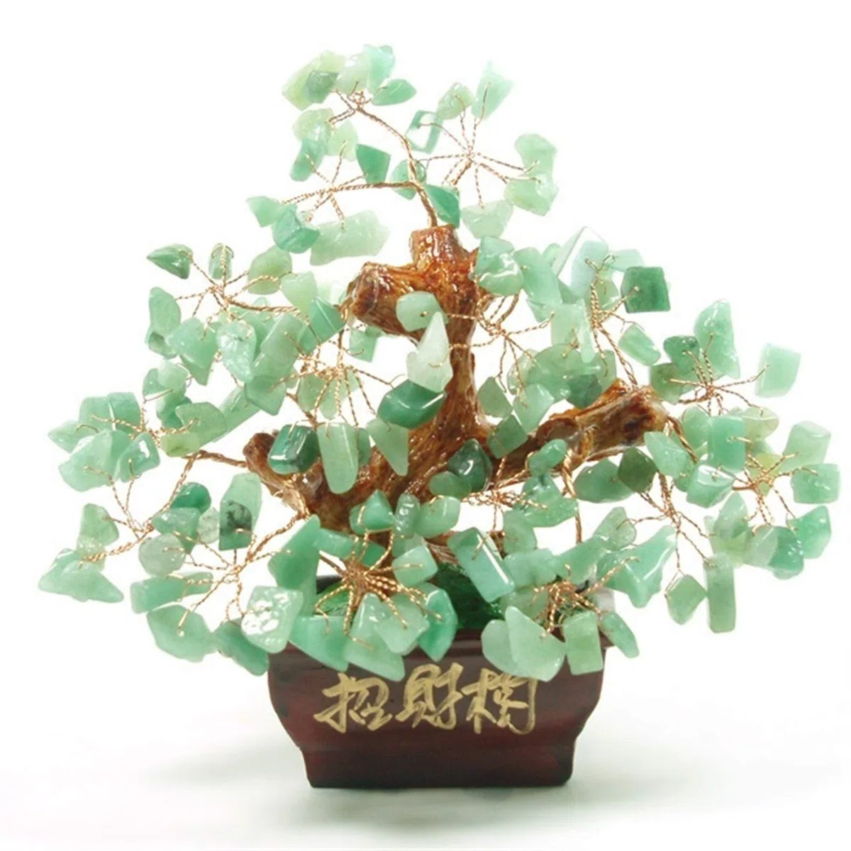 Kristallbaum/Geldbaum, natürlicher Dongling-Jade-Kristall, Glücksbaum, Glücksbaum, Glücksbaum, Edelstein-Baumschmuck, handgefertigte Heimdekoration, Edelsteinbaum,